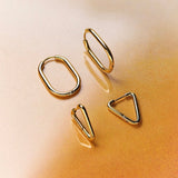 Graceful Oval Earrings