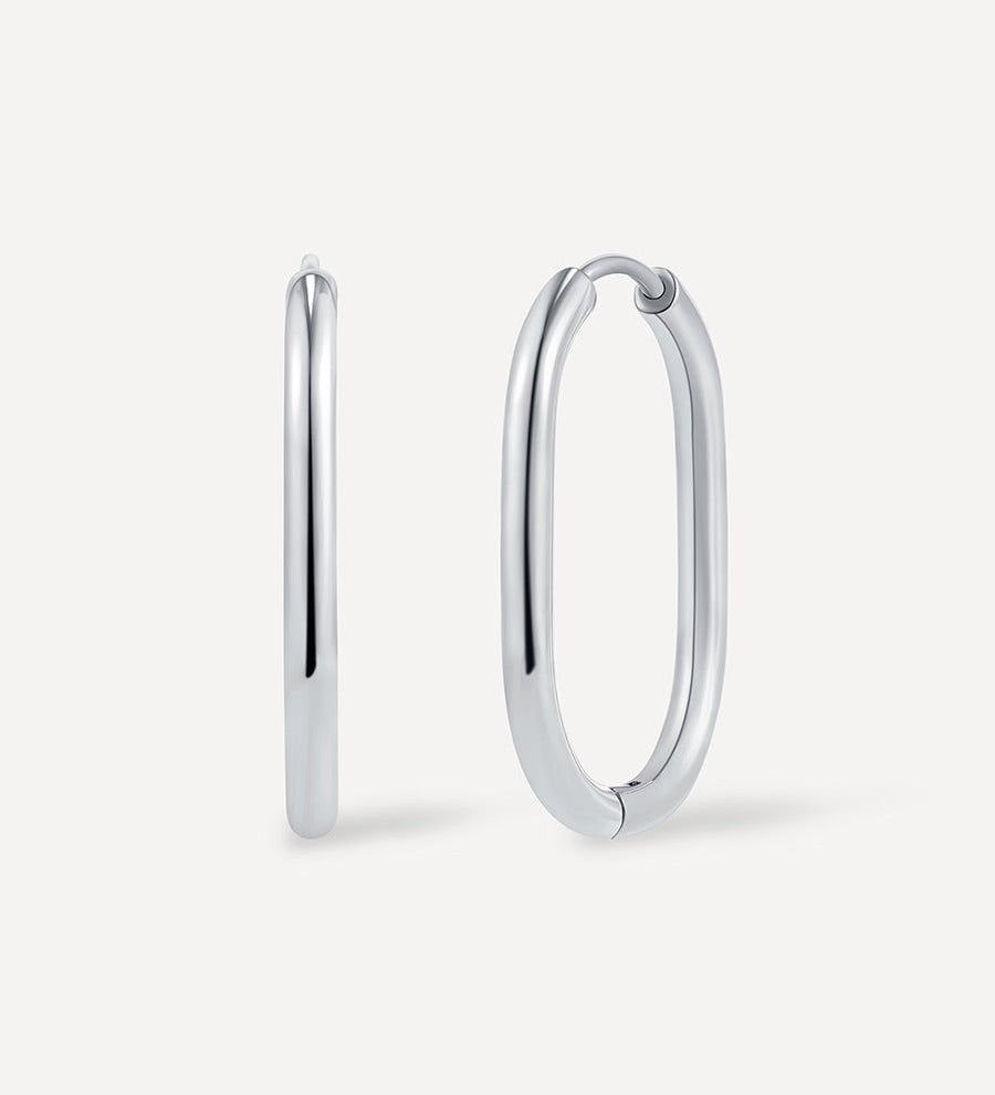 Graceful Oval Earrings