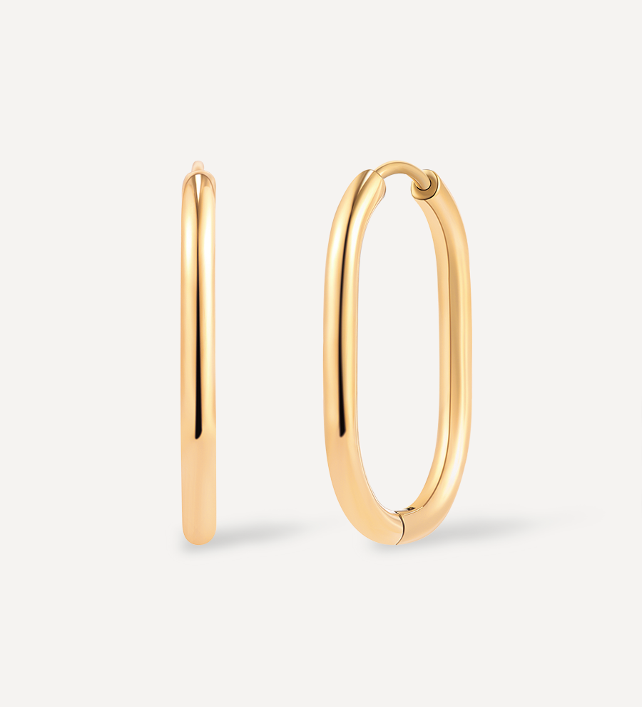 Graceful Oval Earrings