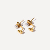 Ocean Drop Pearl Earrings
