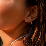 Ocean Drop Pearl Earrings