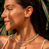 Ocean Drop Pearl Earrings