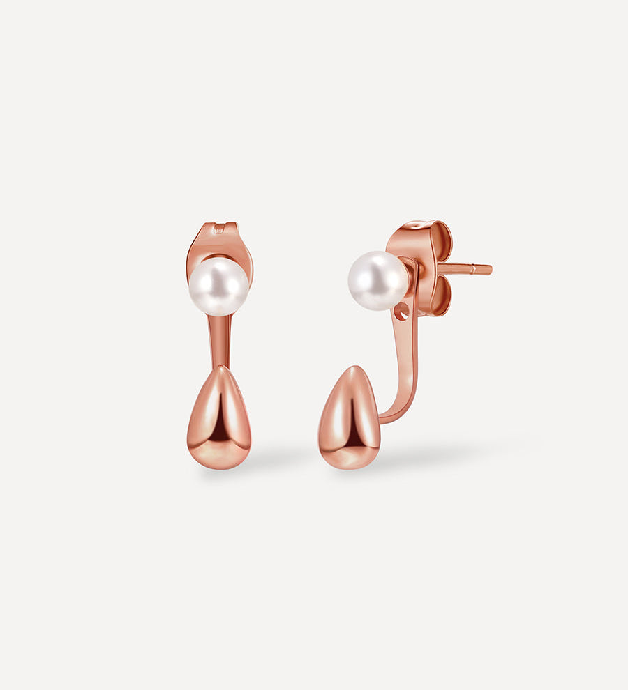 Ocean Drop Pearl Earrings