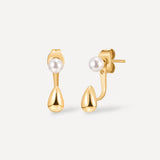 Ocean Drop Pearl Earrings