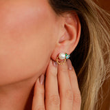 Vintage Wreath Pearl Earrings