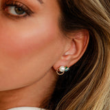 Vintage Wreath Pearl Earrings