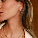 Vintage Wreath Pearl Earrings
