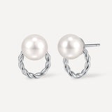 Vintage Wreath Pearl Earrings