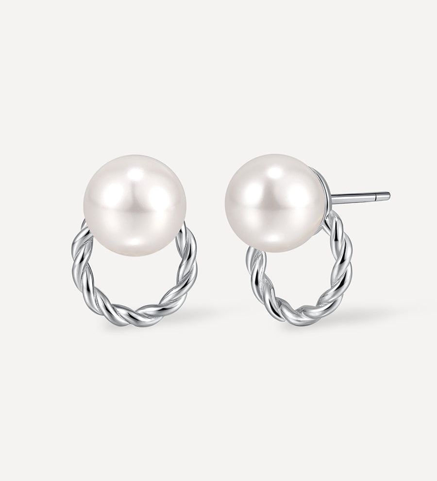 Vintage Wreath Pearl Earrings