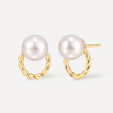 Vintage Wreath Pearl Earrings