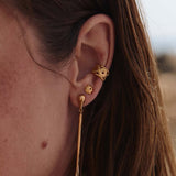 ARCHIN SINGLE GOLD-PLATED EARRING