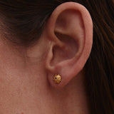 ARCHIN SINGLE GOLD-PLATED EARRING