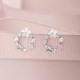 Brincos de flor Silver Spring