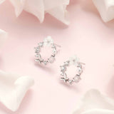 Brincos de flor Silver Spring