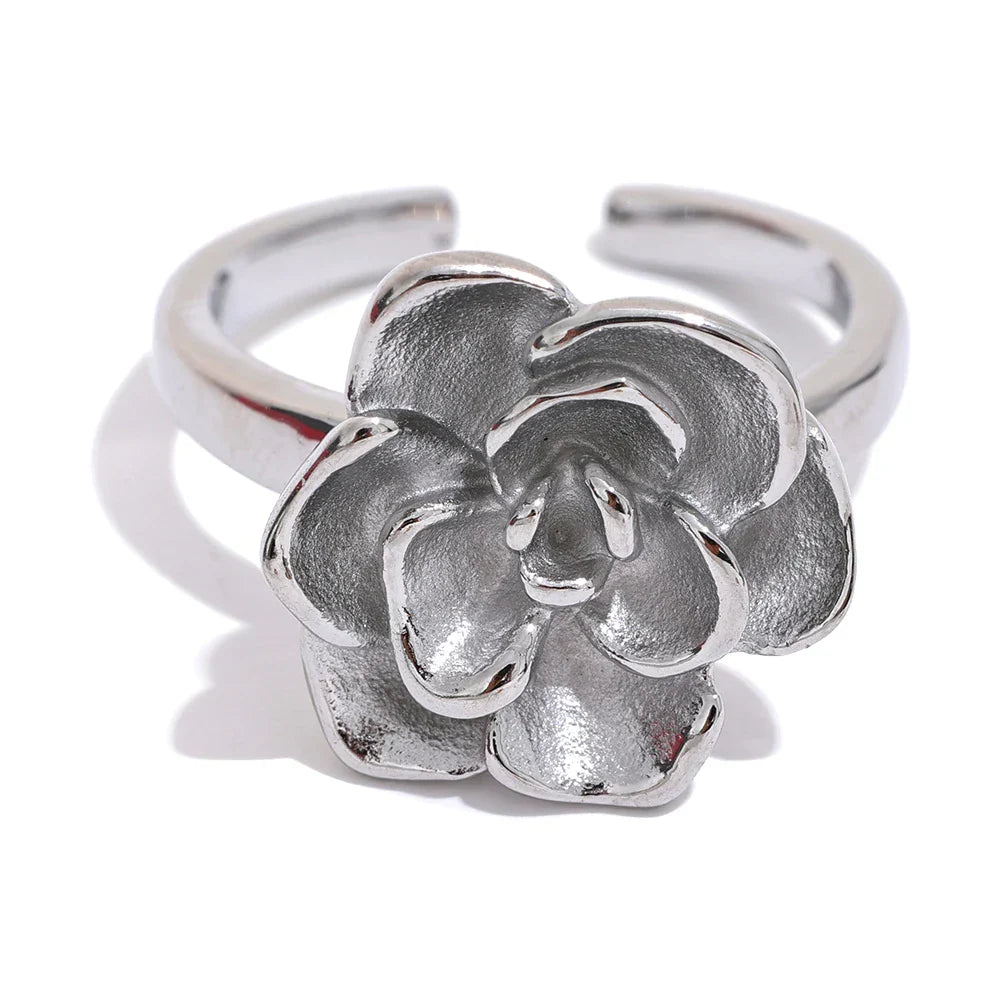 Anel Flor de Lótus Ajustável