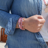 Pulseira Estrela do Mar com Corda Náutica Cabedal & Rosa Jade