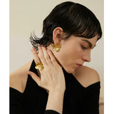 Brincos Flor de Cerejeira (Banhado a Ouro 18K)