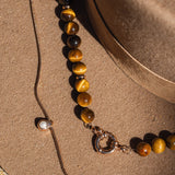 Tiger's Eye Charm Necklace