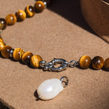 Tiger's Eye Charm Necklace