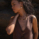 Tiger's Eye Charm Necklace