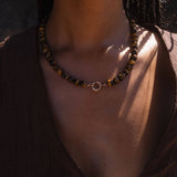 Tiger's Eye Charm Necklace