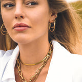 16mm TEXTURED SMALL HOOP EARRINGS