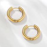 24mm GLOSSY HOOPS Medium Earrings