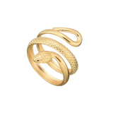 Anel Serpente (Banhado a Ouro)