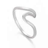 Wave Steel Ring | Movement & Elegance