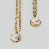 Colar Marsella Sol e Lua (Banhado a Ouro 18K)
