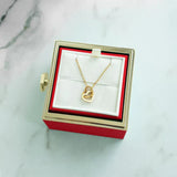 ENGRAVED NECKLACE WITH ETERNAL ROSE BOX
