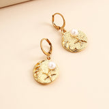 Golden Pearl Earrings | Radiance & Elegance