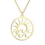 Sun Wave Necklace | Energy & Freedom