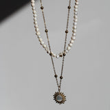 100% Real Freshwater Pearl - Necklace - Stainless Steel