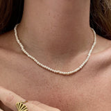 100% Real Freshwater Pearl - Necklace - Stainless Steel