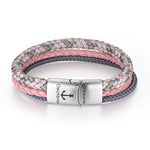 Pulseira Cabedal & Corda Náutica Pellworm