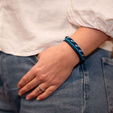 Pulseira Cabedal & Corda Náutica Tiefseetaucher