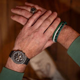 Pulseira Cabedal & Corda Náutica Bremen