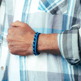 Pulseira Cabedal & Corda Náutica Tiefseetaucher