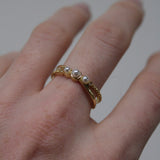 Three Pearls - Ring - Stainless Steel - Adjustable